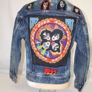 1980's KISS Rock & Roll Lee Rider Denim Jacket